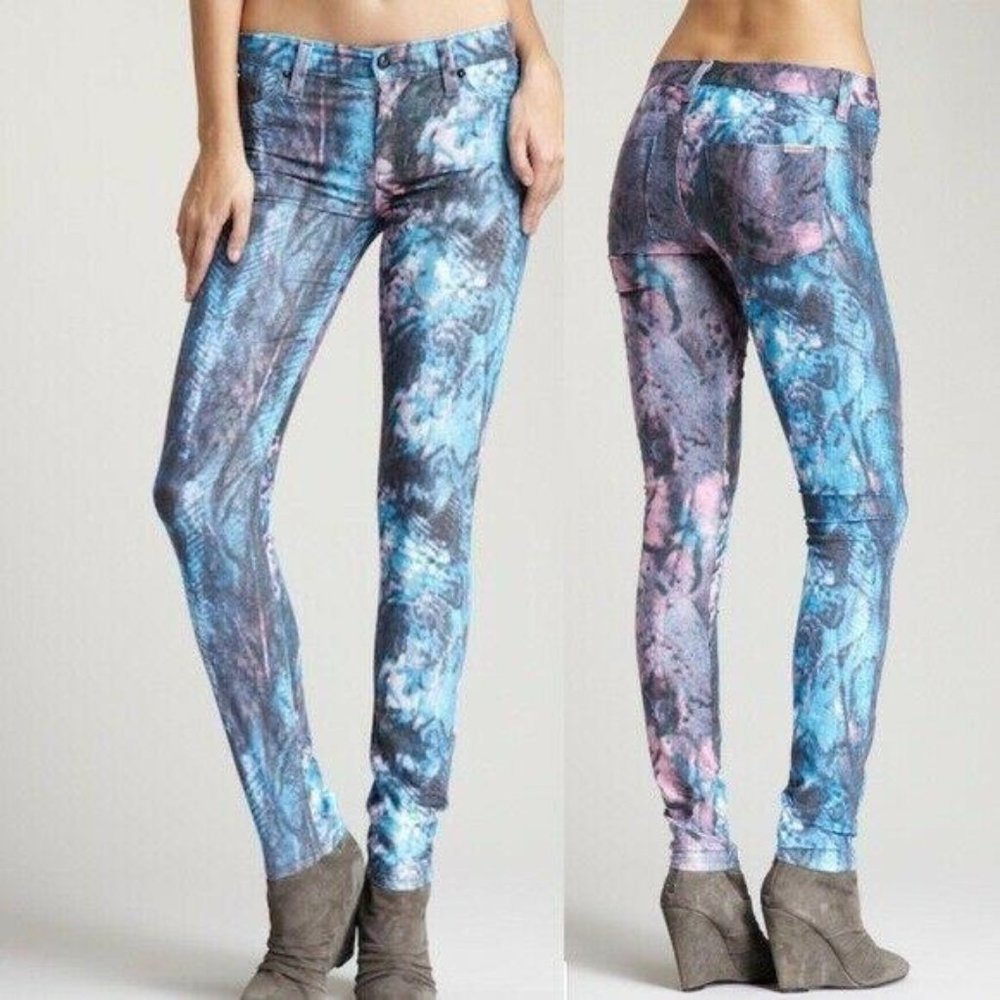 Hudson Nico Mid Rise Super Skinny Galaxy Jeans